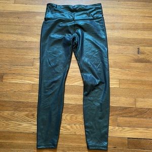 Athleta metallic leggings.